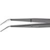 Precision tweezers pointed curved 155mm black